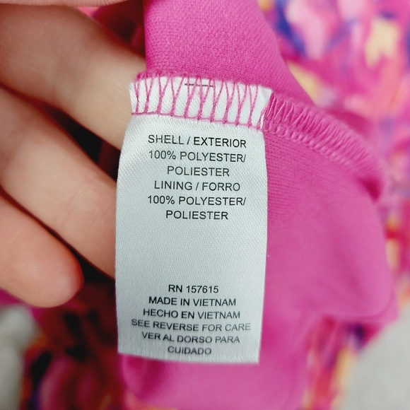 NEW Nicole Miller Floral Chiffon V Neck Summer Flowy Maxi Dress P5313 - Picture 8 of 9